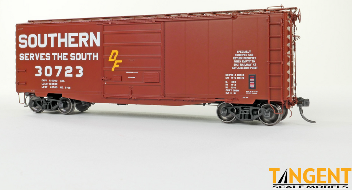 Tangent Scale Models 26019-01 HO Scale - 40′ PS-1 9′ Door Boxcar Southern (SOU) Serves the South Repaint 1965+ Paint #30705