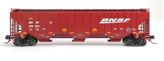 Tangent Scale Models 81015-12 N Scale - Trinity Industries Inc 4750CuFt Covered Hopper BNSF #470205