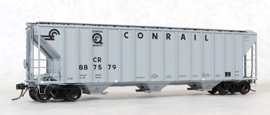 Tangent Scale Models 28060-06 HO Scale - PC Samuel Rea Shops 4600 Covered Hopper Conrail “Quality Gray Repaint 1992” #887591