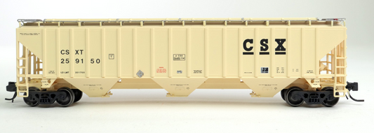Tangent Scale Models 81010-24 N Scale - Trinity Industries Inc 4750CuFt Covered Hopper CSX #259379