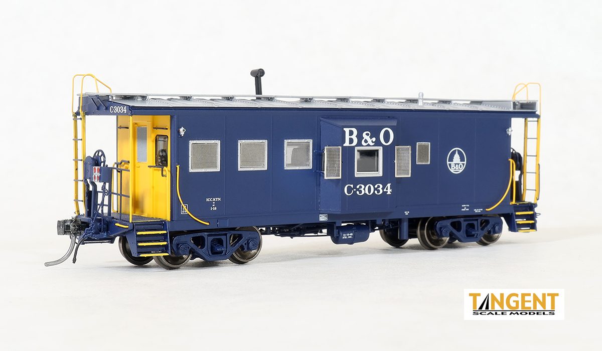 Tangent Scale Models ICC B&O Bay Window Caboose Baltimore & Ohio #C-3000