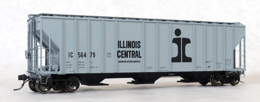 Tangent Scale Models 28110-06 HO Scale - General American 4700 Covered Hopper Illinois Central (IC) “Delivery Gray 1-1967” #56479