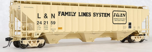 Tangent Scale Models 20053-12 HO Scale - Pullman-Standard PS-2CD 4750 Covered Hopper LN Family Lines “Original 12-1980” #242260