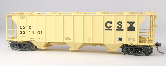 Tangent Scale Models 35161-12 HO Scale - Pullman Standard PS-2 2929 CuFt Covered Hopper CSX #221663