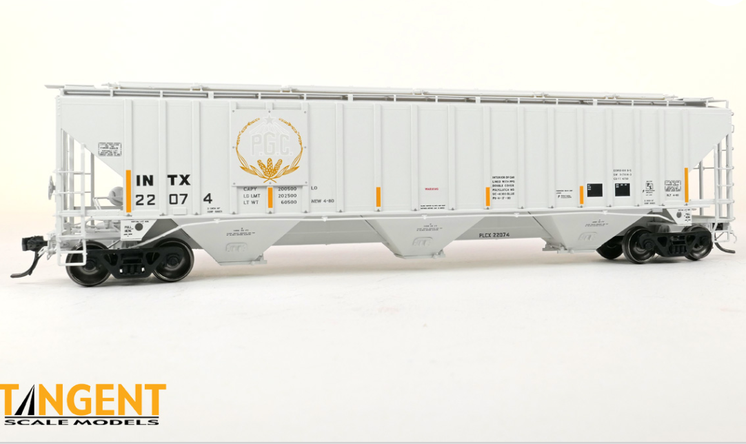Tangent Scale Models 36368-01 HO Scale - PS4750 Covered Hopper Interstate Commodities Inc. (INTX) “ex-Producer’s Grain” 2015+ #22074