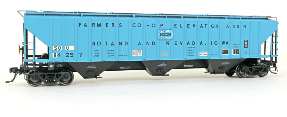 Tangent Scale Models 20079-01 HO Scale - 4750CuFt Covered Hopper Soo Line “ex-Roland & Nevada IA” 1985+