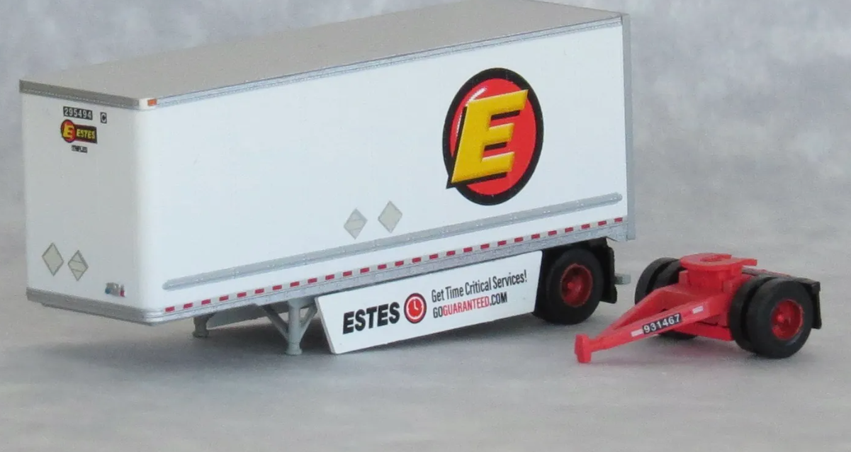 Trainworx 42894 N Scale - 28' Pup Trailer Estes