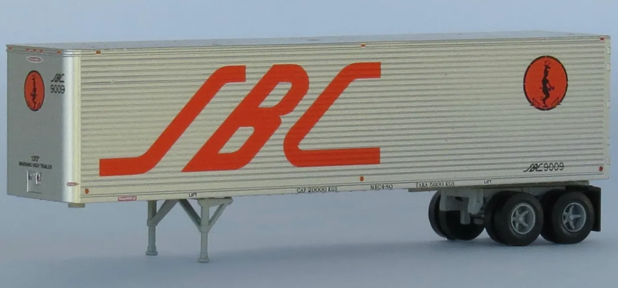 Trainworx 40279 N Scale - 40' Corrugated Van Ferrocarril Sonora Baja California (SBC)