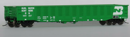 Trainworx 25211-23 N Scale - 52'6" Corrugated Gondola Burlington Northern #560770