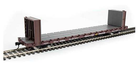 Walthers Mainline 910-5875 HO Scale - 60' Pullman-Standard Bulkhead Flatcar (48' IL) Trailer Train #90610