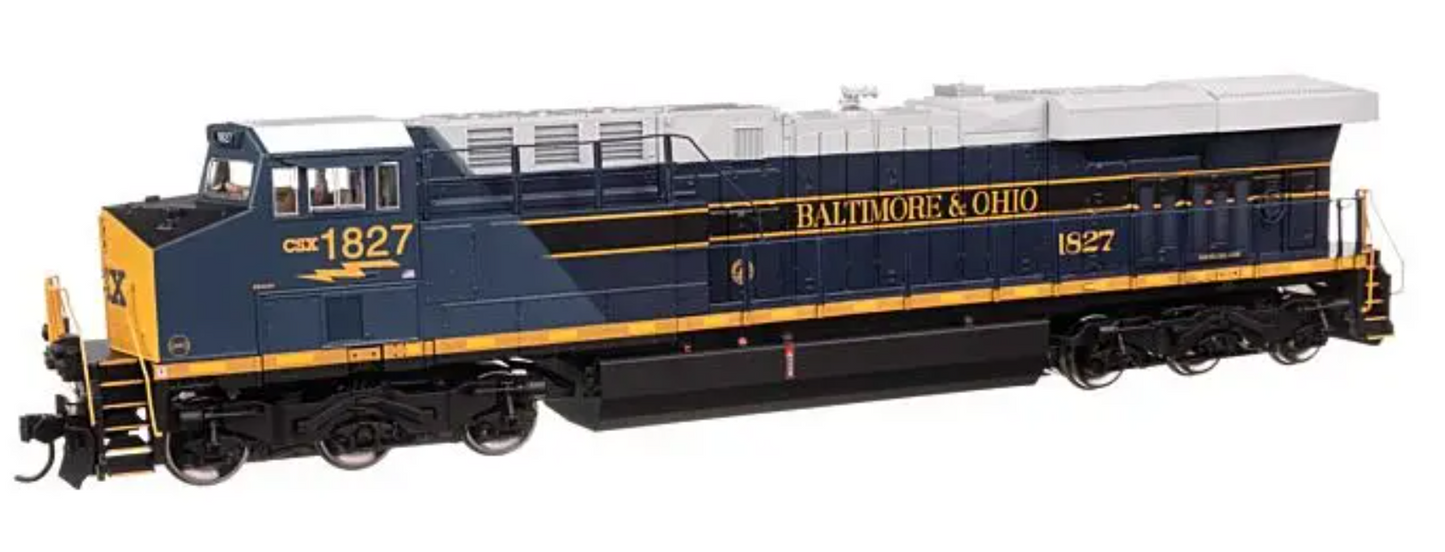 Walthers Mainline 910-10225 GE ES44AC GEVO, Standard DC, CSX #1827 (Baltimore & Ohio Heritage) HO Scale