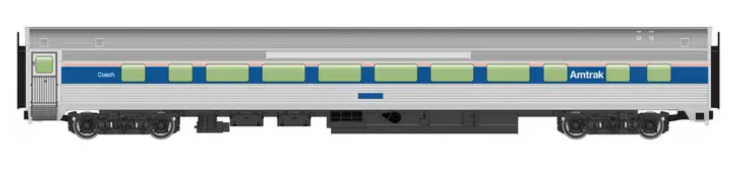 Walthers Mainline 910-30013 HO Scale - 85ft Budd Large-Window Coach - Amtrak Phase IV