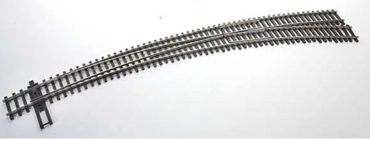 Walthers 948-83064 HO Scale - Code 83 Nickel Silver DCC-Friendly Curved 24" & 28" Radi Right Hand Turnout