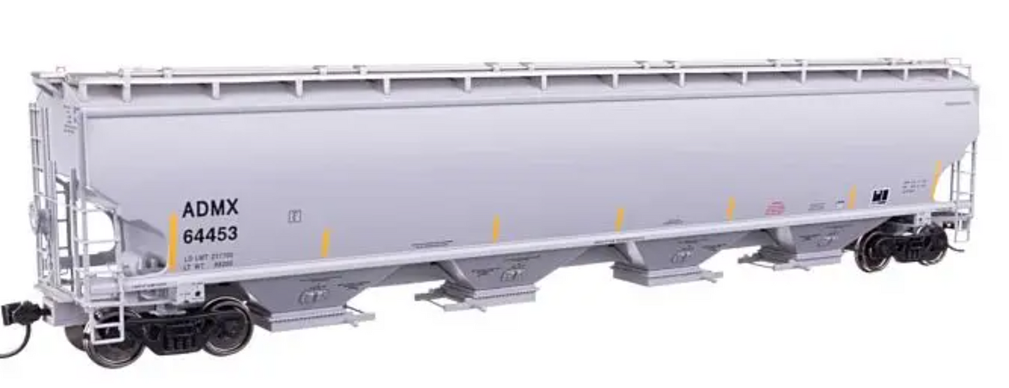 Walthers Proto 920-110301 HO Scale - 67' Trinity 6351 4-Bay Covered Hopper - Ready to Run -- Archer-Daniels-Midland #64453
