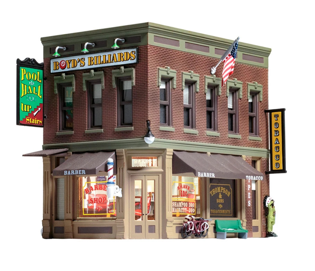 Woodland Scenics BR5024 HO Scale -  Corner Emporium Built & Ready Landmark Structure