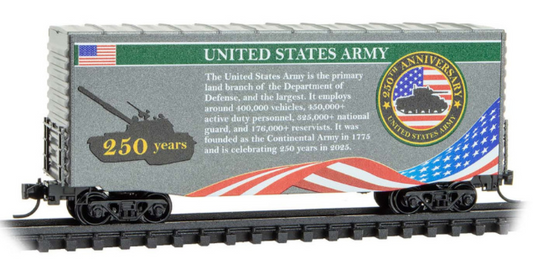 MicroTrains Line 101 00 841 N SCALE - U.S. Army Anniversary 250th
