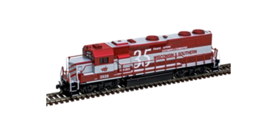 Atlas Master Line 40 005 911 N Scale GP39-2 DCC Ready WISCONSIN & SOUTHERN 35th ANNIVERSARY #3928