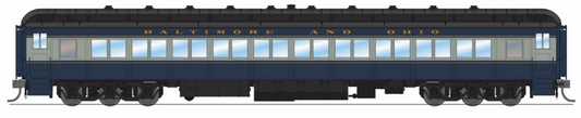 Broadway Limited BLI9735 HO Scale B&O 80' Passenger Coach, Blue & Gray