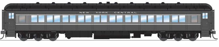 Broadway Limited BLI9737 HO Scale NYC 80' Passenger Coach, Two-tone Gray