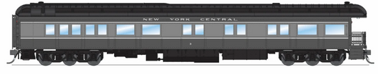 Broadway Limited BLI9723 HO Scale New York Central Business Car #3, Two-Tone Gray