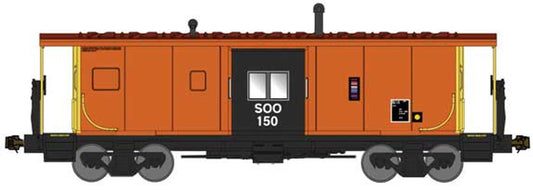 Bluford Shops Bay Window Caboose Phase 4 Soo Bandit N Scale