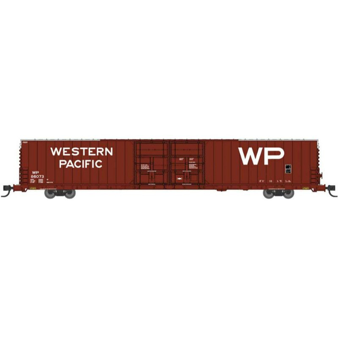 Bluford Shops PS 86' Auto Parts Double Door Boxcar Western Pacific #86 ...