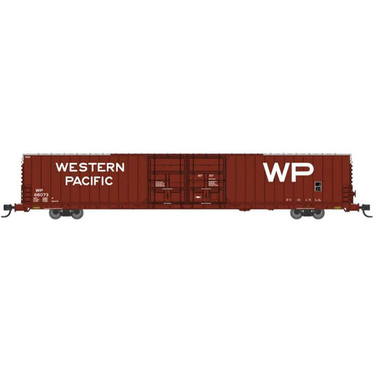 Bluford Shops PS 86' Auto Parts Double Door Boxcar Western Pacific #86077 N Scale