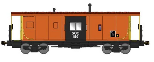 Bluford Shops 44270 N Scale - Bay Window Caboose Soo Line Bandit #150
