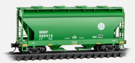 MicroTrains Line 092 00 610 N SCALE -BNSF Burlington Santa Fe 2-Bay Covered Hopper Freight