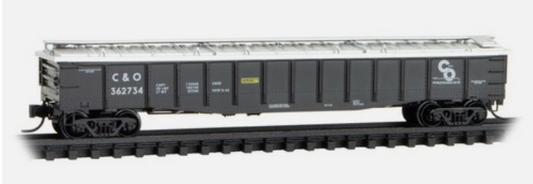 MicroTrains Line 106 00 036 N SCALE - C&O Chesapeake & Ohio 50' Steel Side Gondola #362734