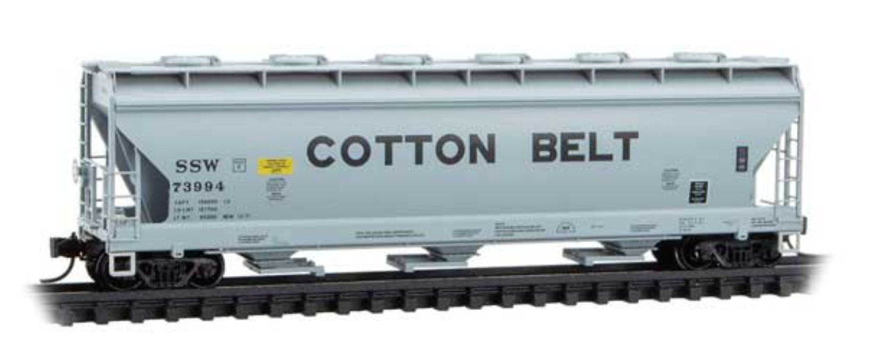 MicroTrains Line 093 00 210 N SCALE - St Louis Southwestern Cotton Belt 3 Bay Covered Hopper