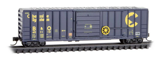 MicroTrains Line 025 00 356 N SCALE - Chessie System/B&O 50′ Rib Side Boxcar