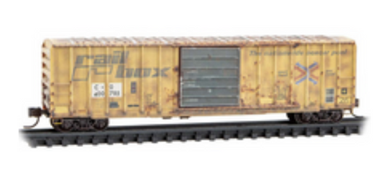 MicroTrains Line 025 44 443 N SCALE - Chesapeake & Ohio Ex-Railbox #7 50' Rib Side Box Car Plug Door #400786