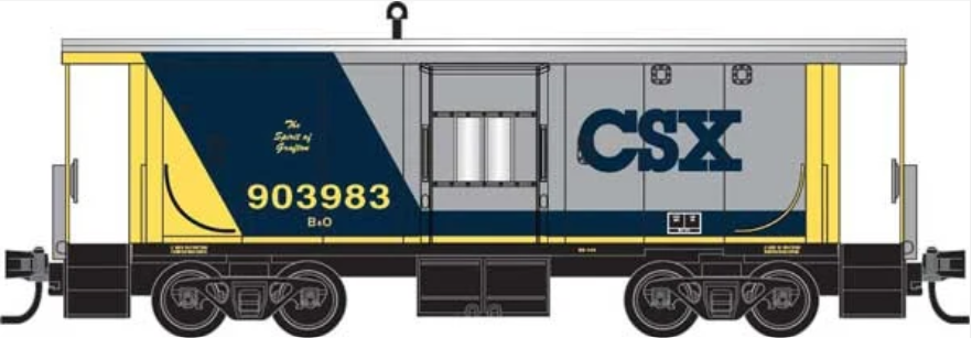 MicroTrains Line 130 00 310 N SCALE - CSX 31' Bay Window Caboose
