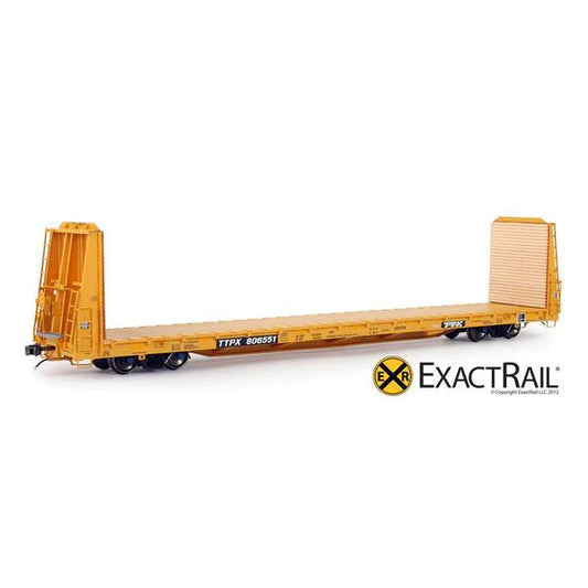 ExactRail TRENTONWORKS 67'-11" BULKHEAD FLAT CAR TTX #806551 HO Scale