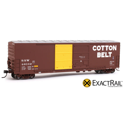 ExactRail Gunderson 5200 Boxcar Cotton Belt #49134 HO Scale