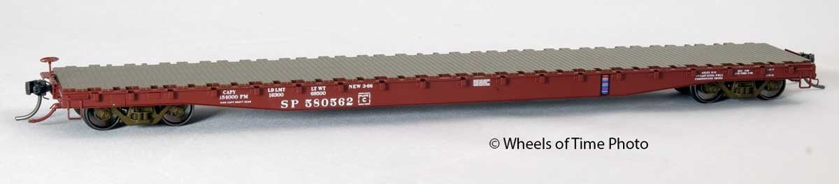 Wheels of Time 62' Plain Deck F70-43 Flatcar Southern Pacific #580547