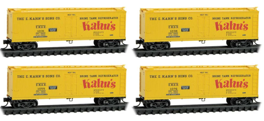 MicroTrains Line 983 00 238 - N SCALE MTL N Kahn's Reefer Runner Pack #238 4-Car Set