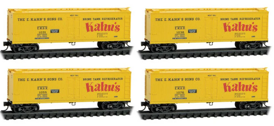 MicroTrains Line 983 00 238 - N SCALE MTL N Kahn's Reefer Runner Pack #238 4-Car Set