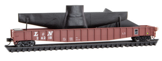 MicroTrains Line 107  00 110 N SCALE - CSX Ex Louisville & Nashville 65' Mill Gondola w/load