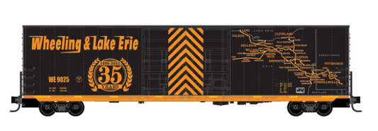 MicroTrains Line 102 00 330 N SCALE - Wheeling & Lake Erie 35th Anniversary 60' Boxcar