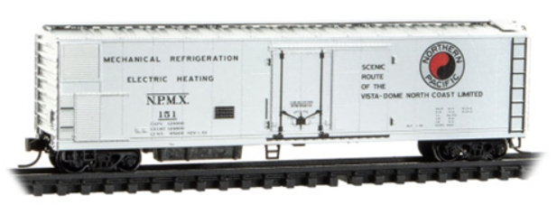MicroTrains Line 069 00 151 N SCALE - 51' Northern Pacific Rivet Side Mechanical Reefer #151