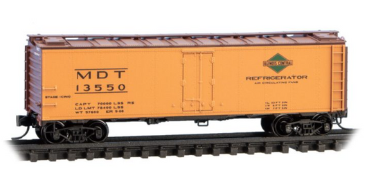 MicroTrains Line 059 00 270 N SCALE - Merchants Despatch/ Illinois Ctrl 40′ Steel Ice Reefer Rd# 13550