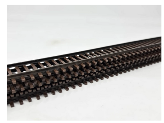Micro Engineering 12-102 HO Scale - Code 100 Weathered 36" Flex-Trak 6 Piece Bundle