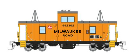 Rapido 510031 N Scale - Wide Vision Caboose: Milwaukee Road: #992300