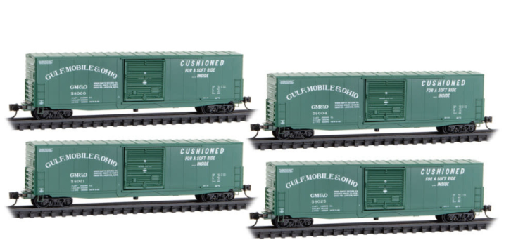 MicroTrains Line 983 00 231 - N SCALE Micro Trains Line 98300231 N GM&O RP #231- 4 Pack