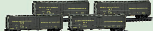 MicroTrains Line 983 00 225 - N SCALE Pacific Fruit Express Reefer 4-Pack in Jewel Case