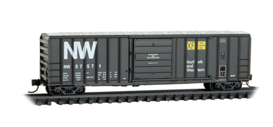 MicroTrains Line 025 00 456 N SCALE - Norfolk & Western 50' Rib Side Boxcar