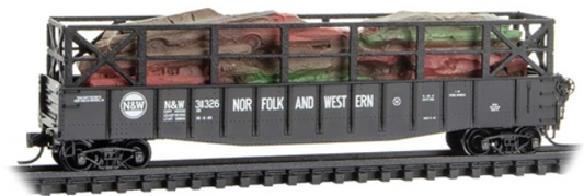 MicroTrains Line 046 00 490 N SCALE - Norfolk & Western 50" Gondola #311326