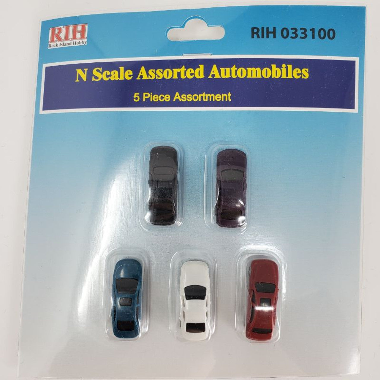 Copy of RIH (Rock Island Hobby) 5 Automobiles N Scale
